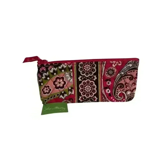 Vera Bradley Paisley Brush & Pencil Case Multicolor Organizer - Picture 1 of 6
